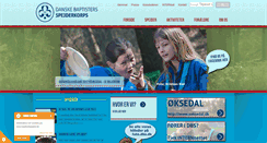Desktop Screenshot of baptistspejder.dk
